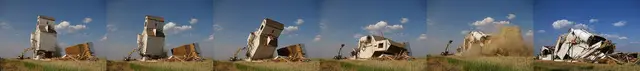 Demolition of the last grain elevator